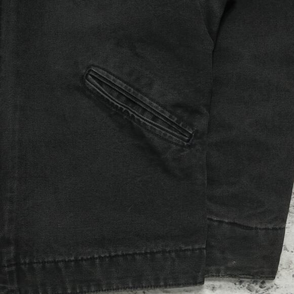 RARE Vintage Carhartt J43 ONX Onyx Faded Black Detroit Jacket Size Medium - Picture 8 of 16